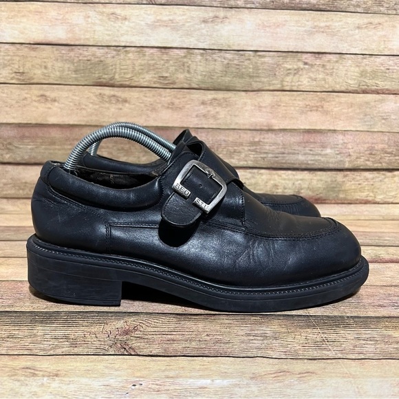 Bed Stu Black Leather Vintage Chunky Boots main image 9